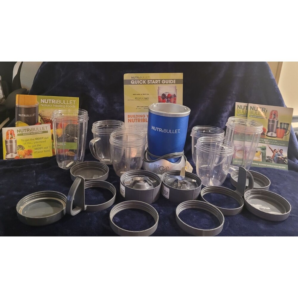 NutriBullet Pro NB9-1301ANB Blue Complete Set w/Books